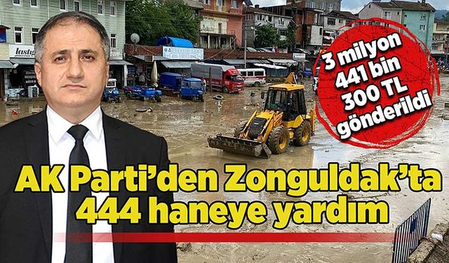 AK Parti’den Zonguldak’ta 444 haneye yardım