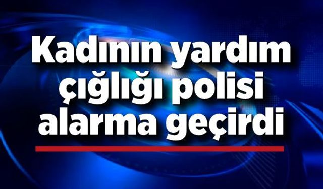 Kadının yardım çığlığı alarma geçirdi