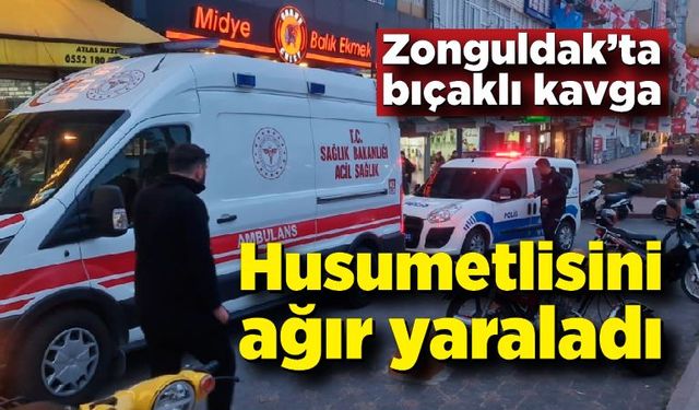 Zonguldak'ta bıçaklı kavga! Karşılaştığı husumetlisini bıçakladı
