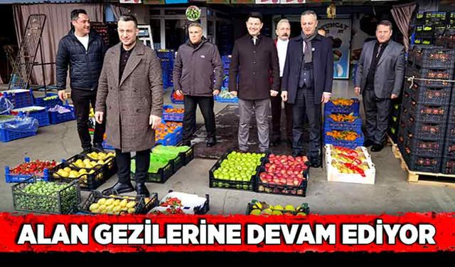 Alan gezilerine devam ediyor