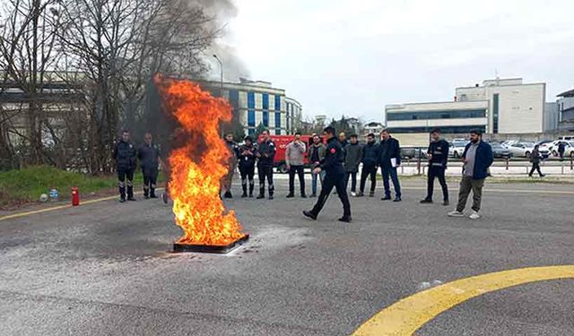 Hastanede tatbikat!