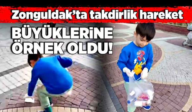Zonguldak’ta takdirlik hareket:  Büyüklerine örnek oldu