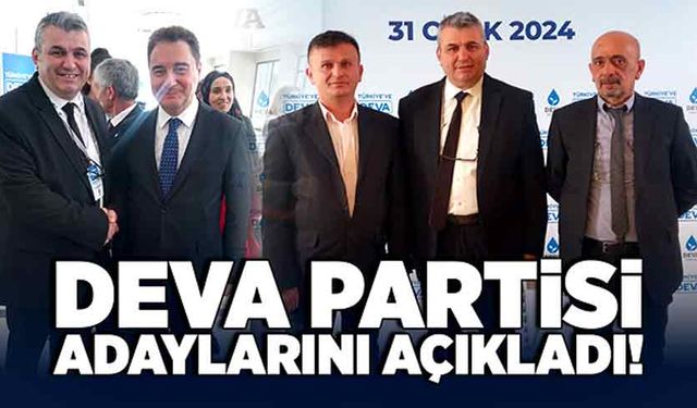 DEVA Partisi adaylarını açıkladı!