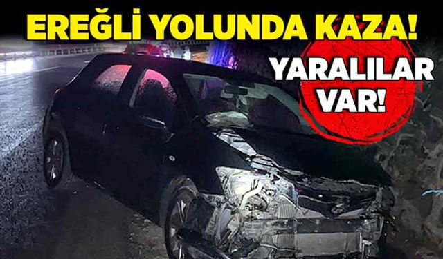 Ereğli yolunda trafik kazası! Yaralılar var!