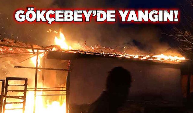 Gökçebey’de yangın!