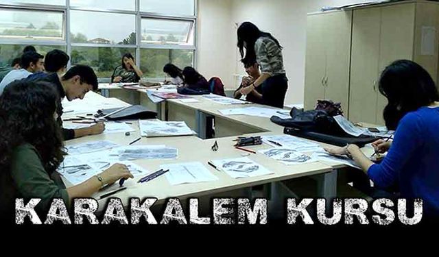 Bartın’da “karakalem” kursu