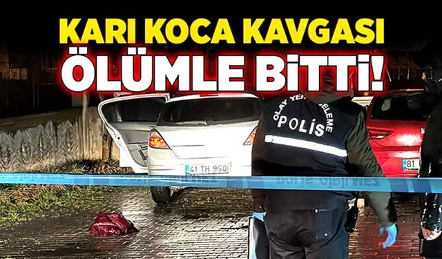 Karı koca kavgası ölümle bitti!