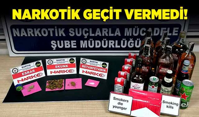 Bartın'da narkotik ekipleri geçit vermedi!