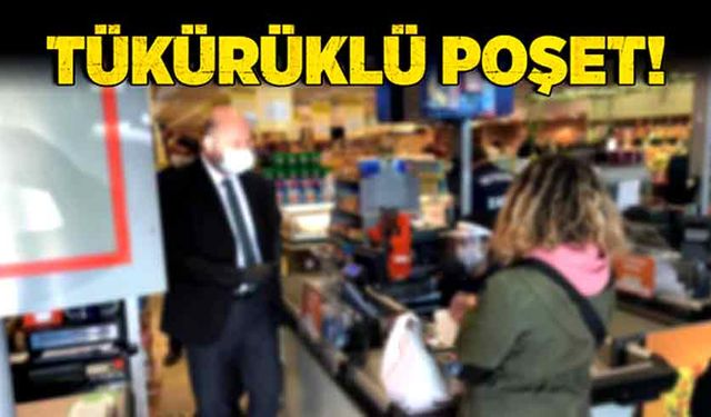 Tükürüklü poşet!