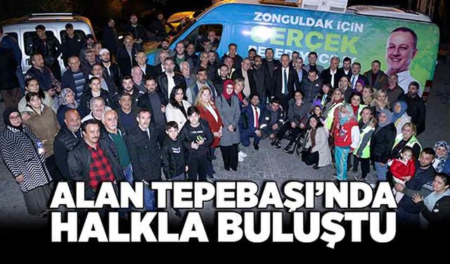 Selim Alan Tepebaşı’nda halkla buluştu