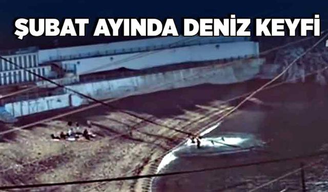 Zonguldak'ta Şubat ayında deniz keyfi