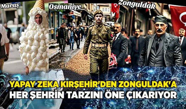 Yapay zeka Kırşehir'den Zonguldak'a, her şehrin tarzını öne çıkarıyor