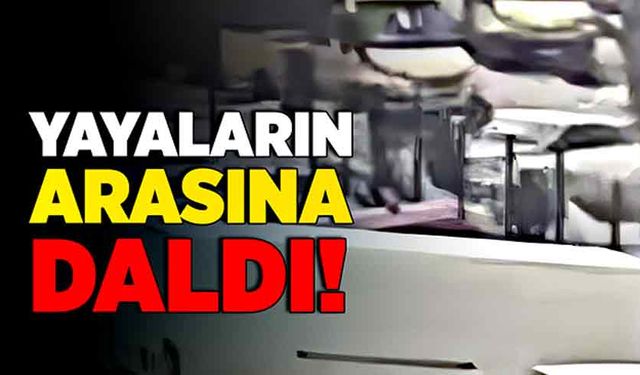 Yayaların arasına daldı!