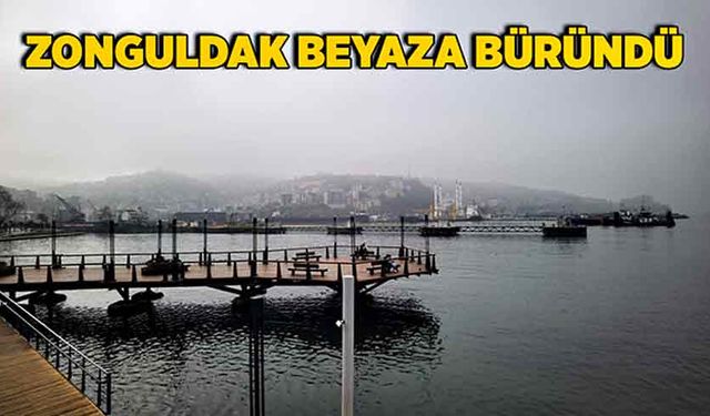 Zonguldak beyaza büründü