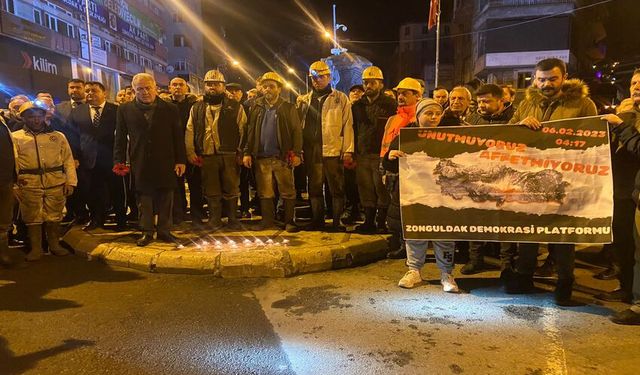 04.17’de zaman durdu… Madenci Anıtı’nda karanfil bıraktılar