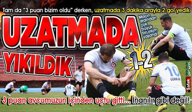 Çok yazık oldu çok... 3 puanla birlikte büyük fırsat kaçtı: 1-2