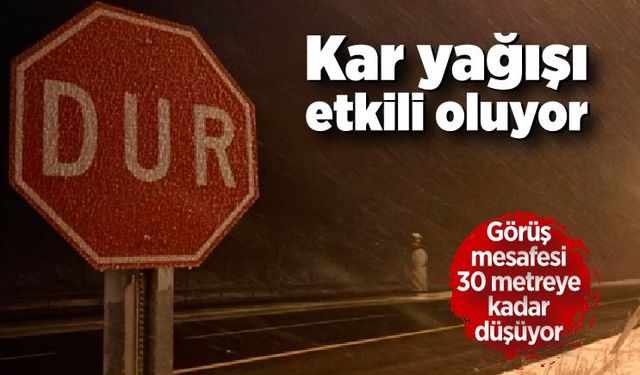 Kar yağışı etkili oluyor!