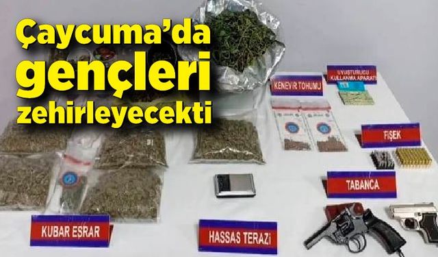 Jandarma'dan Çaycuma’da uyuşturucu operasyonu