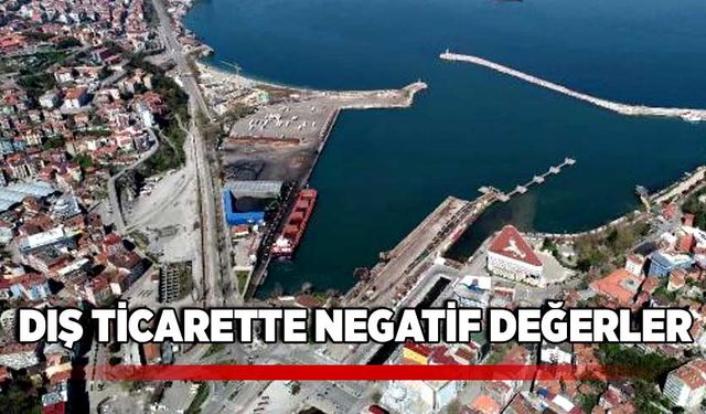 Dış ticarette negatif değerler