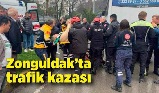 Zonguldak’ta trafik kazası; Genç kız tedavi altına alındı