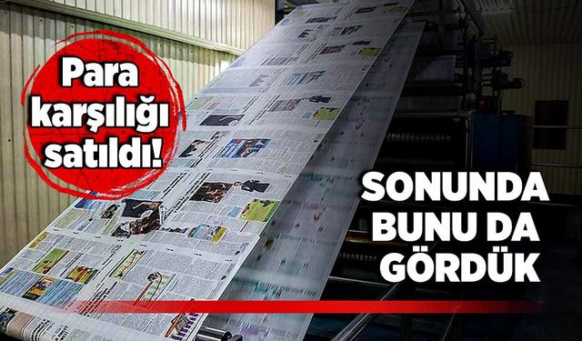 Sonunda bunu da gördük!