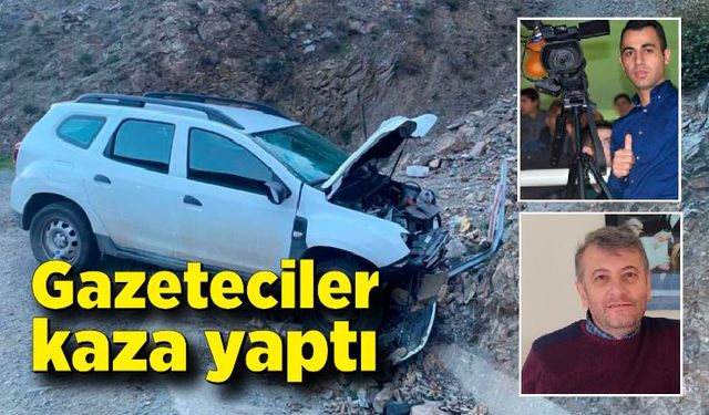 Gazeteciler kaza yaptı: 1 ölü, 1 yaralı