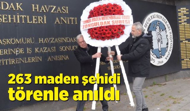 263 maden şehidi törenle anıldı