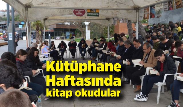 Kütüphane Haftasında kitap okudular