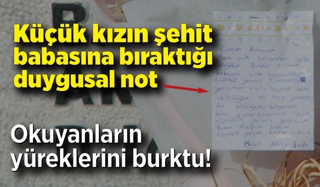 Katılacağı yarışma için yaşadığı heyecanını şehit babasıyla böyle paylaştı