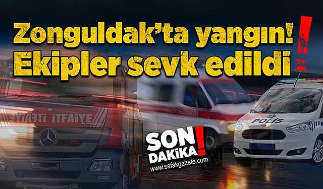 Zonguldak’ta yangın! Ekipler sevk edildi