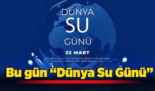 Bu gün “Dünya Su Günü”