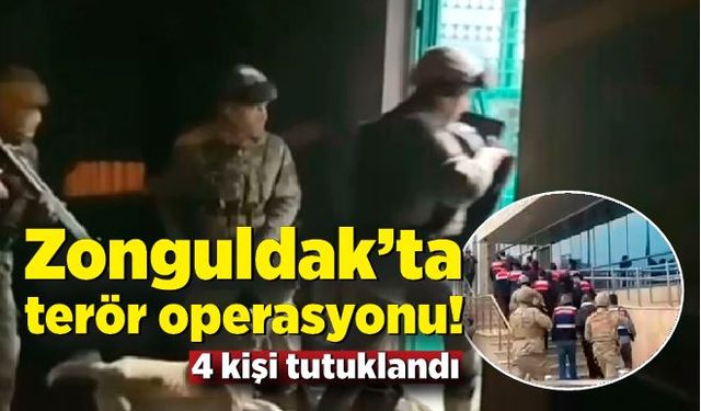 Zonguldak’ta terör operasyonu! 5 kişi yakalandı!