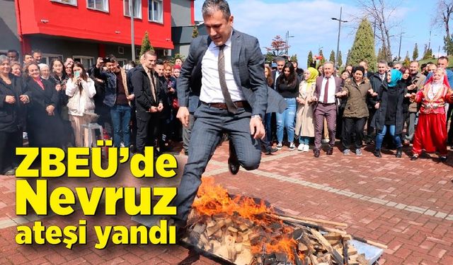 Zonguldak BEÜ’de Nevruz Bayramı ateşi yandı