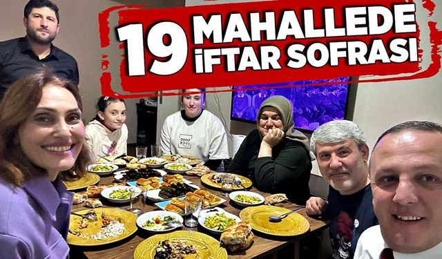 19 mahallede 19 iftar sofrası