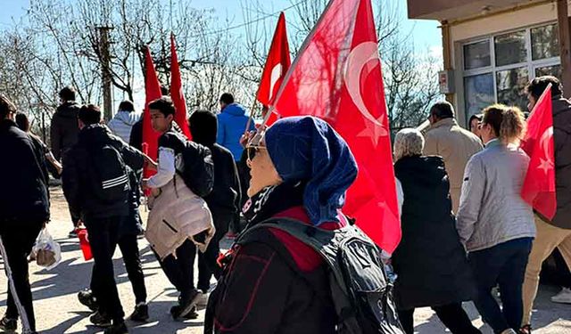 Kaymakamlıktan şehitlere saygı yürüyüşü