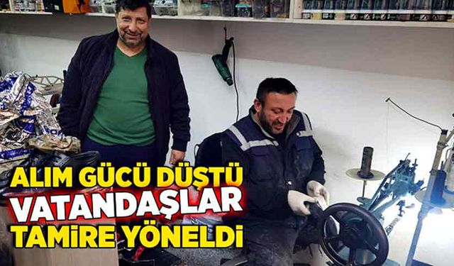 Alım gücü düştü vatandaşlar tamire yöneldi