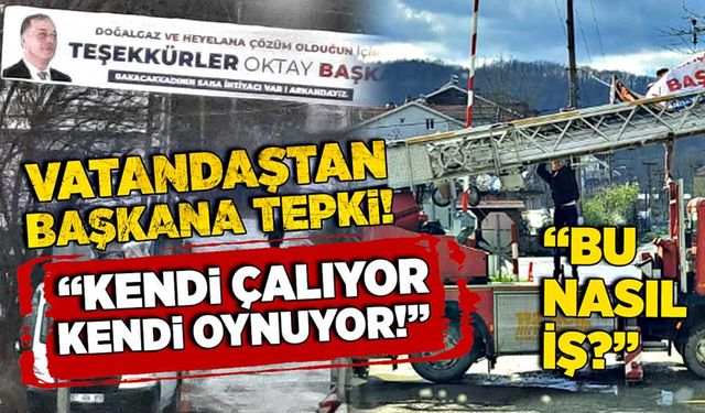 Vatandaştan başkana tepki! “Bu nasıl iş?” “Kendi çalıyor, kendi oynuyor!”