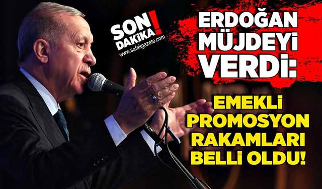 Erdoğan müjdeyi verdi: Emekli promosyon rakamları belli oldu!