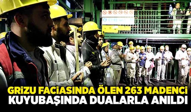 Grizu faciasında ölen 263 madenci, kuyu başında dualarla anıldı