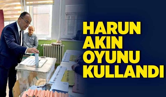 Harun Akın oyunu kullandı