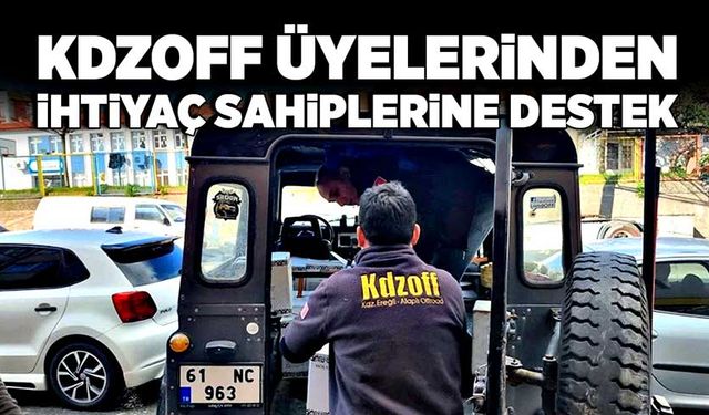 KDZOFF üyelerinden ihtiyaç sahiplerine destek