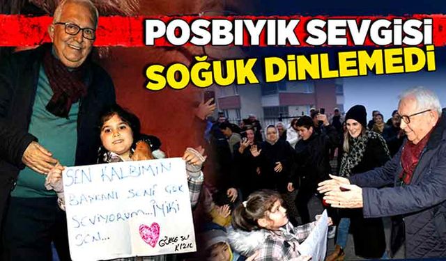 Posbıyık sevgisi soğuk dinlemedi!