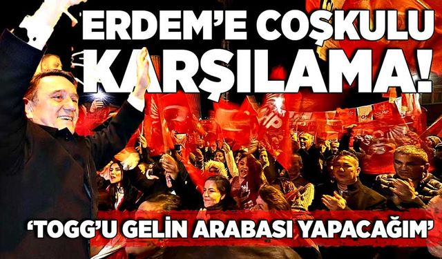 Tahsin Erdem'e coşkulu karşılama! 'TOOG'u gelin arabası yapacağım"