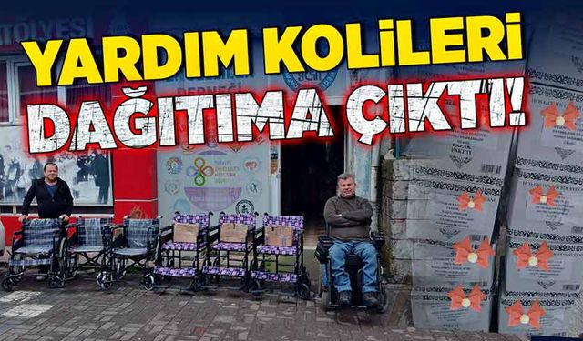 Yardım kolileri dağıtıma çıktı!