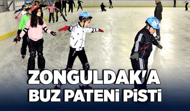 Zonguldak'a buz pateni pisti