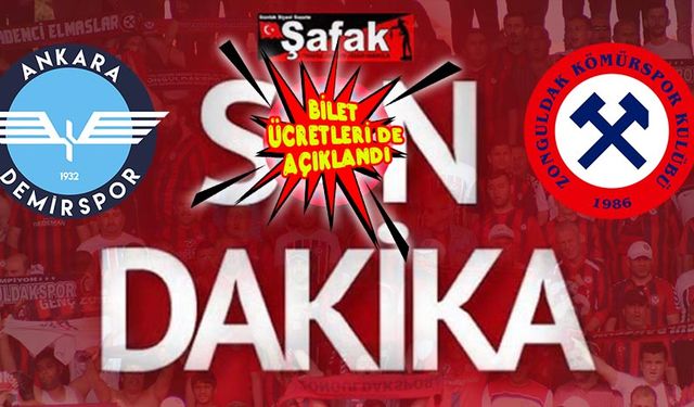 Ankara Demirspor maçında Zonguldak Kömürspor tribününe ayrılan kontenjan sayısı belli oldu