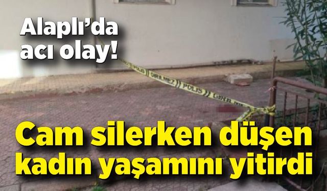 5. kattaki evinin camlarını silerken düşen kadın yaşamını yitirdi