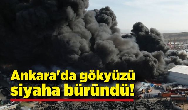 Ankara'da gökyüzü siyaha büründü!