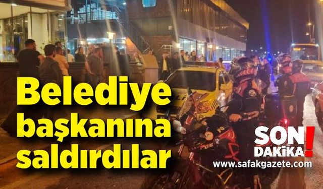 Yol kapatma tartışmasında başkana saldırmaya kalktılar