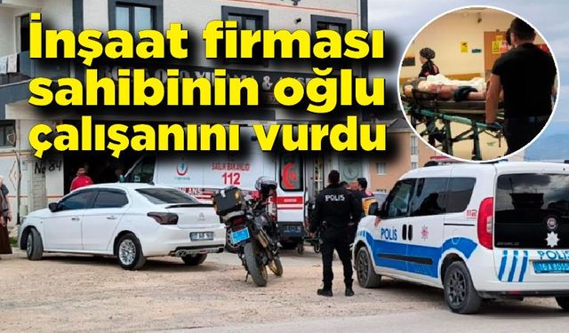 İşyeri sahibinin oğlu hırsızlık yaptığını iddia ettiği çalışanını vurdu